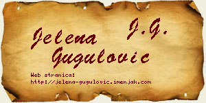 Jelena Gugulović vizit kartica